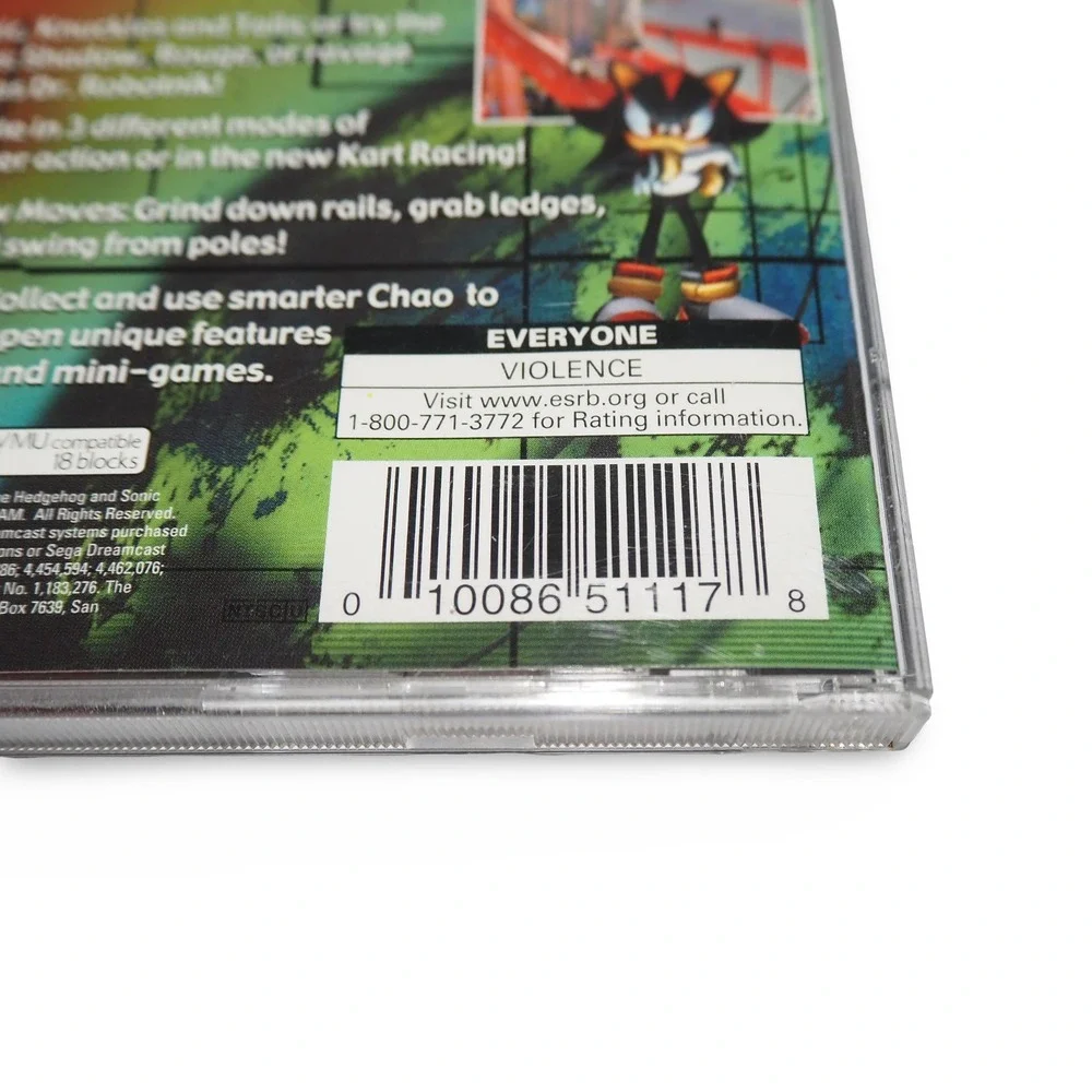Sonic Adventure 2 Sega Dreamcast 2001 Tested Video Game Missing Manual